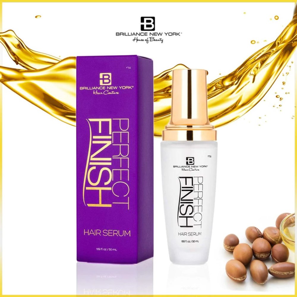NWT Brilliance New York Perfect Finish Moroccan Argan Oil Hair Serum frizz ease